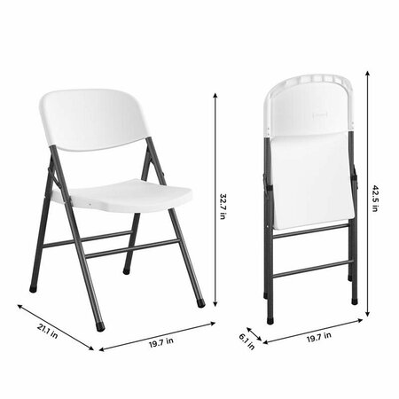 Cosco White Folding Chair 14-867-WSP4A